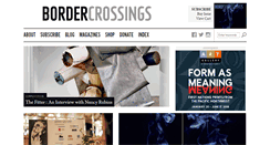 Desktop Screenshot of bordercrossingsmag.com