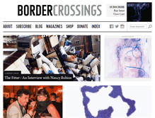 Tablet Screenshot of bordercrossingsmag.com